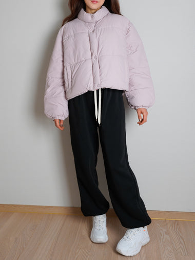 Pastel cropped puffer jacket