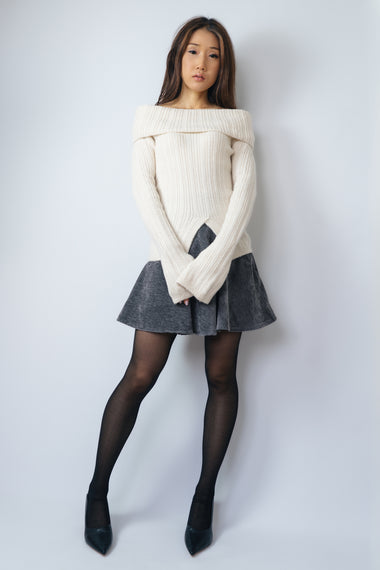Juliet Off Shoulder Knit Sweater