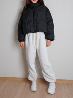 Pastel cropped puffer jacket