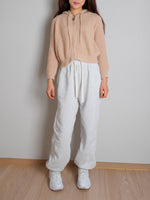 Cozy zip-up knit cardigan