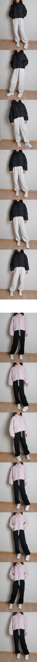 Pastel cropped puffer jacket