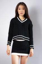 Preppy Cable Knit Set