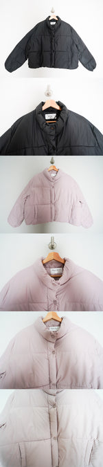 Pastel cropped puffer jacket